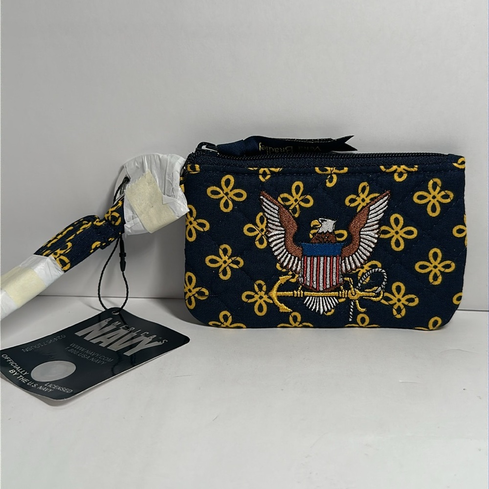 Vera Bradley Military US Navy Zip ID Lanyard - #164